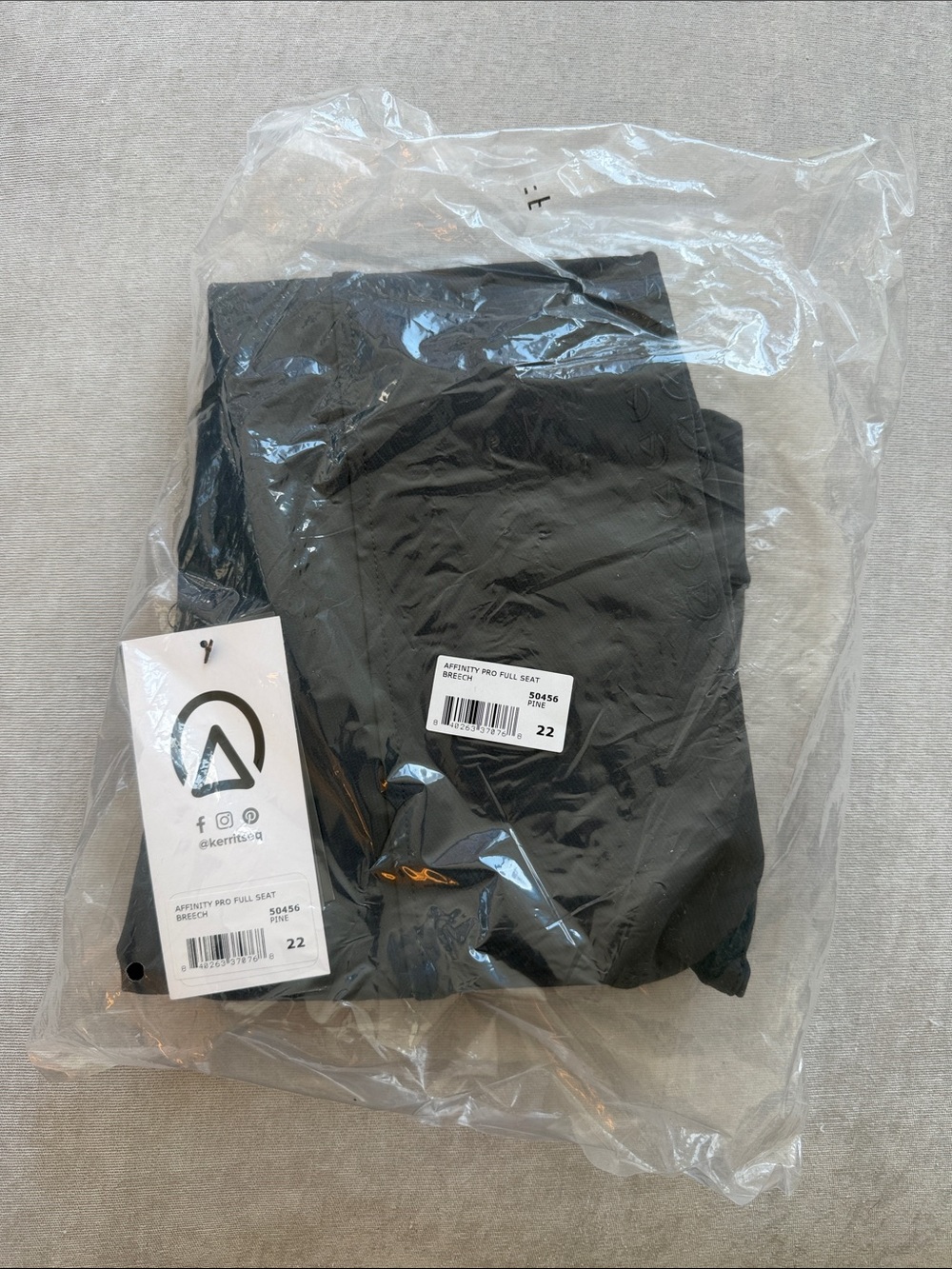 Affinty Pro Full Seat Breech - Gray